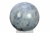 Polished Blue Quartz Sphere - Madagascar #245457-1